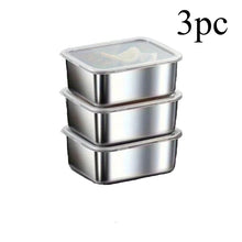3/5/8pcs Stainless Steel Food Storage Containers Set With Lids