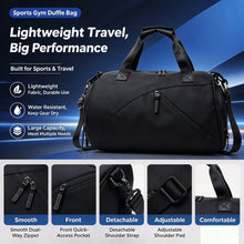 Gym Duffle Bag Wet Dry Separation Large Capacity Travel Independent