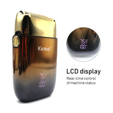 Kemei KM-TX10 Electric Shaver Hair Rechargeable Beard Foil Razor for
