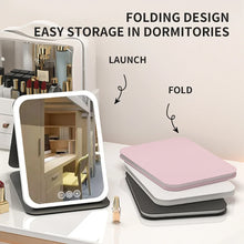 LED Dimmable Makeup Mirror 3 Colors Light Modes Adjustable Brightness