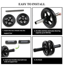 AB Roller Wheel for Workout Equipment With Knee Pad with Resistance