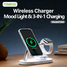 TIMESS Wireless Charging Station For IPhone17 16 15 14 PRO MAX For