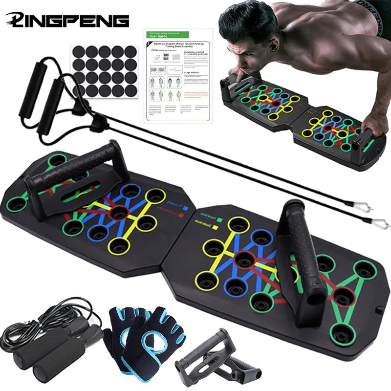 Push-up Board Set Portable Multifunctional Bar Foldable Fitness