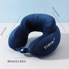 Memory Foam U Shaped Travel Pillow Neck Support Cervical for Airplane