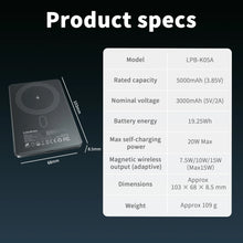 Liitokala LPB-K05A Ultra-Thin Portable Wireless Magnetic Power Bank