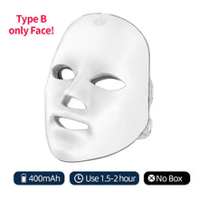 Wireless 7 Colors LED Face Beauty Machine Photon Facial Neck Skin