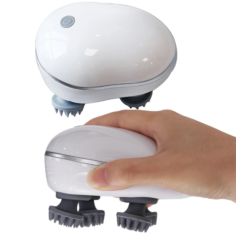 Electric Head Scalp Massager Deep Tissue Kneading Mini Stress Relax
