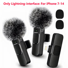 Wireless Lapel Microphone, Lightning Connector Only, mini Clip Suitable