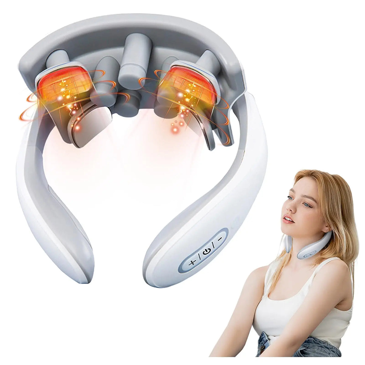 Vibration Neck Masssger Rechargeable Low Frequency Pulse Cervical
