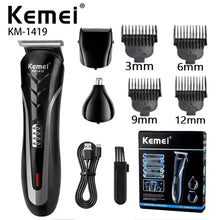 Kemei KM-1419 Rechargeable Electric Hair Clipper Men'S Household Shaver