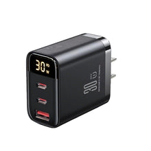 65W PD Fast USB Charge Charger 2 Ports EU US Plug Wall Adapter For