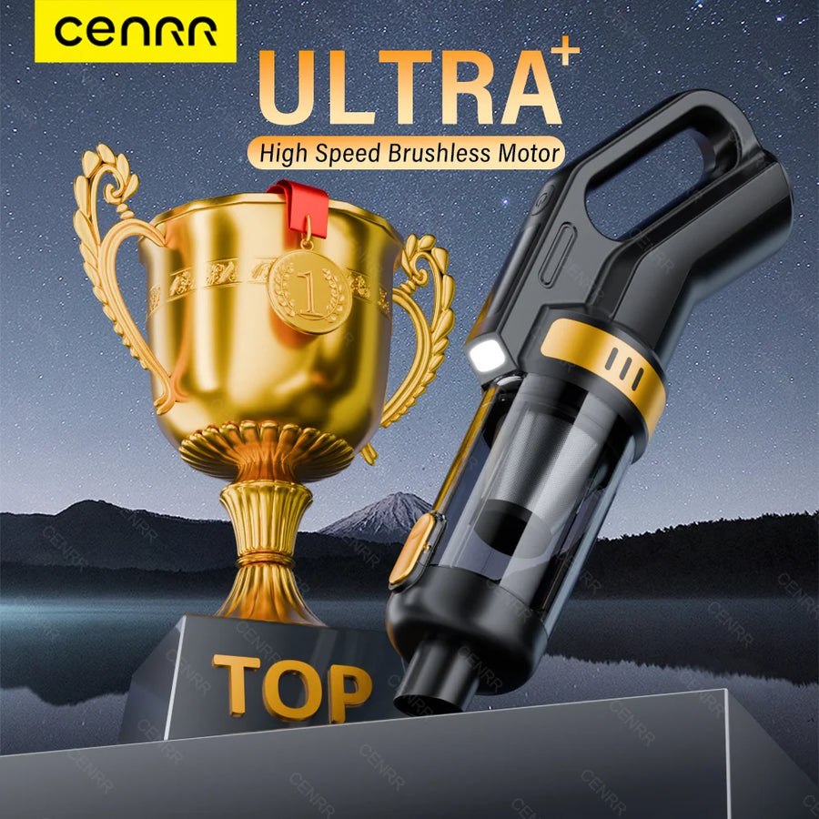 CENRR Powerful Car Vacuum Cleaner Mini Cordless Portable for Home