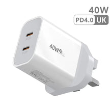Elough 40W Dual Port USB C Charger Fast Charging QC3.0 PD Type C Phone