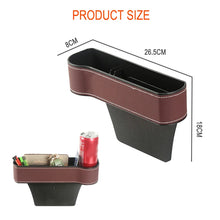 Car Seat Gap Organizer Storage Box - Expandable Design, Holds Phone