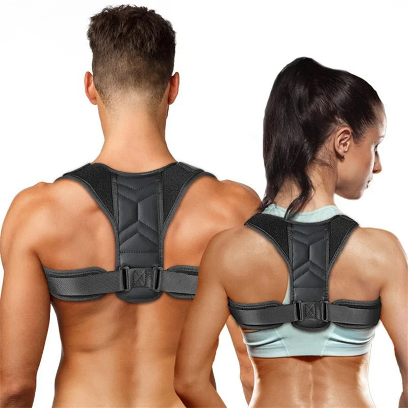 Adjustable Back Posture Corrector Neck Brace Training Equipment Home
