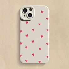 Black Love Heart Phone Case For iPhone 18 17 16 14 15 13 12 11 Pro Max