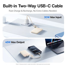 Baseus 45W Power Bank 10000mAh 20000mAh Built-In Dual USB-C Cable Fast