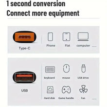 10A OTG Type C Female to USB A Male USB 3.0 to Type-C Converter Fast