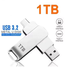 16TB USB 3.2 Flash Drives High Speed Transfer Metal Pendrive Memory