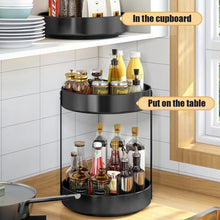 360° Rotating Spice Rack Organizer Seasoning Holder Kitchen Storage