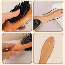 Pet Grooming Brush Double-sided Comb Stainless Steel Needle Bristles