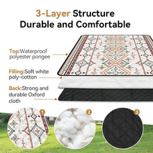 Waterproof Picnic Blanket, 200x200CM Large Beach Outdoor Mat, with