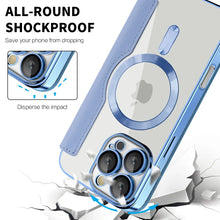 Luxury Transparent Flip Leather Wallet Magnetic Phone Case For iPhone