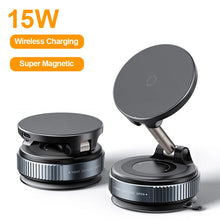 15W Wireless Car Charger Car Phone Holder RGB Colorful Light Vacuum