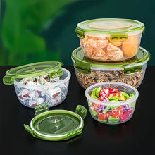8pcs Set of 4 Containers with Lids,transparent Food Storage
