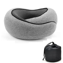 Travel Neck Pillow Memory Foam U-shaped Snail Style Support Portable