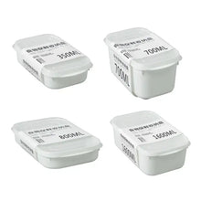 Kitchen Sealed Fresh Storage Containers 4 Size White Food Box for