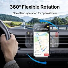 30W Fast Charging Magnetic Car Wireless Charger, LED Light Phone Mount