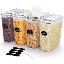 4L Cereal Storage Containers with Lids 1/2/4pcs Airtight Food