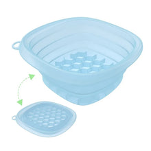 1PC Portable Foldable Silicone Ice Basin with Built-in Tray for