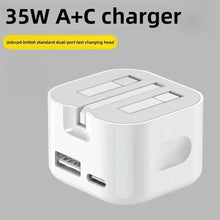 Super Charging Dual Ports PD A+C 20W 35W UK GB Home Travel USB C
