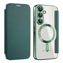 Wireless Charging Flip Case for Samsung Galaxy A35 A36 A55 A15 A16 A17