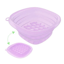 1PC Portable Foldable Silicone Ice Basin with Built-in Tray for