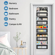 5-Shelf Hanging Storage Organizer - Behind Door Anti-Tilt 5 Large