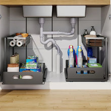Pull Out Organizer Shelf Multifunctional 2 Tier Storage Rack Large