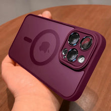 Magnetic Luxury Lens Protector Matte Translucent Case For iPhone 17 18