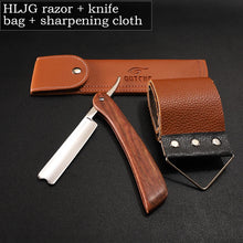 Men's Manual Vintage Shaving Razor Stainless Steel Blade with Ebony