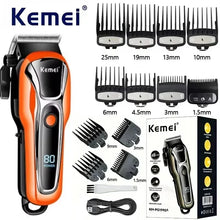 Kemei PG1990A Rechargeable Hair Clipper or Limit Combs Professional