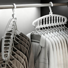 9 Hole Foldable Hanger Wardrobe Space Saving Storage For Clothes Drying