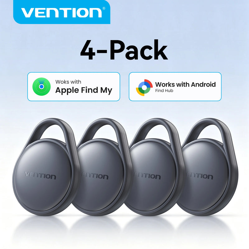 Vention 4-Pack Anti-Lost Tracker Smart Bluetooth Locator Up to 1 Year
