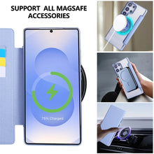 Leather Wallet Clear Magnetic Phone Case For Samsung Galaxy S26 S25 S24