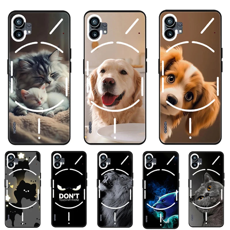 Case For Nothing Phone 1 One Phone1 Cover Black Antiknock Soft TPU