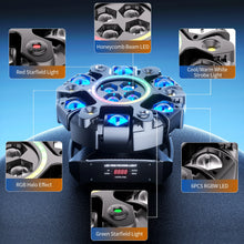 Fieryzeal 150W 6-Arm RGBW Beam Moving Head Light with Strip Effect