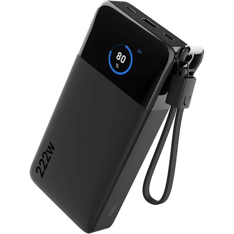 NOBIS 222W 25000mAh Super Fast Charging Power Bank with Smart Digital