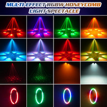 Fieryzeal 150W 6-Arm RGBW Beam Moving Head Light with Strip Effect
