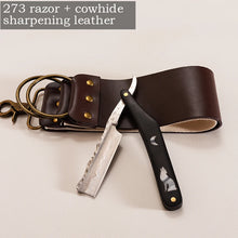 Men's Manual Vintage Shaving Razor Stainless Steel Blade with Ebony